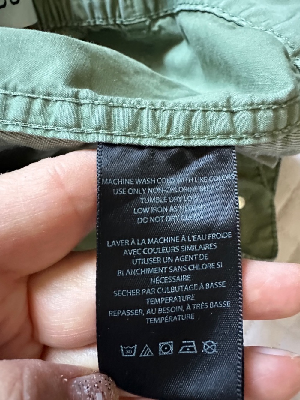 BDG Olive Green Wide-Leg Cargo Pants, Size 4 - Picture 7 of 8